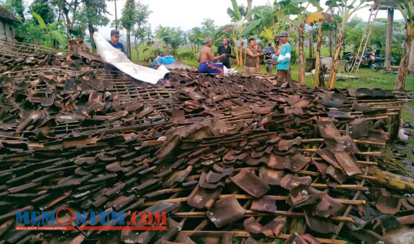 Dua Desa di Tulungagung Dihajar Puting Beliung, 13 Rumah Dilaporkan Rusak