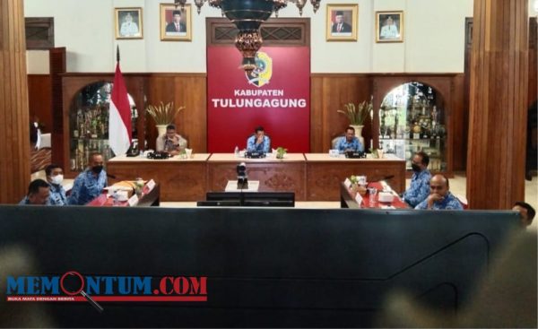 Pemkab Tulungagung Gelar Video Conference dengan Bina Marga Pusat Terkait Persiapan Pembangunan Tol Kediri-Tulungagung