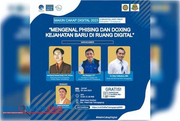 Kemenkominfo Gandeng UMKM Tulungagung Sosialisasikan Kejahatan Digital Baru Phising dan Doxing